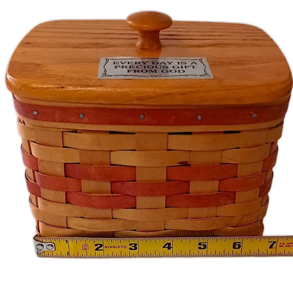 Bradford Basket Co Basket Lidded Handmade‎ USA Everyday A Precious Gift From God